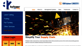What Bylaser.com.au website looked like in 2016 (7 years ago)