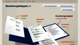 What Bewerbungsmappen.de website looked like in 2016 (7 years ago)