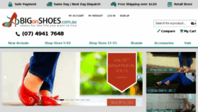 What Bigonshoes.com.au website looked like in 2016 (7 years ago)
