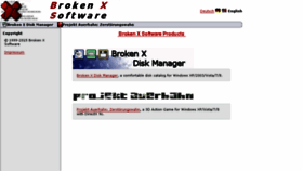 What Brokenx.com website looked like in 2016 (7 years ago)