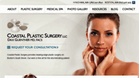 What Bostoncoastalplasticsurgery.com website looked like in 2016 (7 years ago)