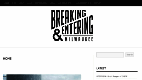 What Breakingandentering.net website looked like in 2016 (7 years ago)