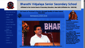 What Bharathividyalayasss.com website looked like in 2016 (7 years ago)