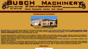 What Busch-machinery.com website looked like in 2016 (7 years ago)