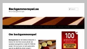 What Backgammonspel.se website looked like in 2016 (7 years ago)