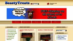 What Beastytreats.com website looked like in 2016 (7 years ago)