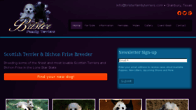 What Bristerfamilyterriers.com website looked like in 2016 (7 years ago)