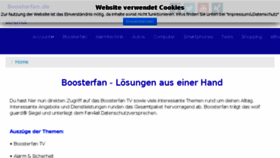 What Boosterfan.de website looked like in 2016 (7 years ago)