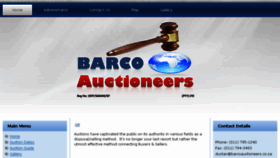 What Barcoauctioneers.co.za website looked like in 2016 (7 years ago)