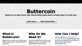 What Buttercoin.net website looked like in 2016 (7 years ago)