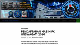What Bem.fkunswagati.ac.id website looked like in 2016 (7 years ago)