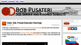 What Bobpusateri.com website looked like in 2016 (7 years ago)