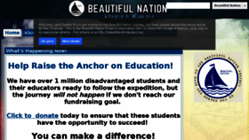What Beautifulnationproject.com website looked like in 2016 (7 years ago)