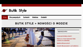 What Butikstyle.pl website looked like in 2016 (7 years ago)