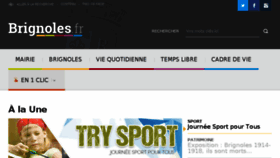 What Brignoles.fr website looked like in 2016 (7 years ago)