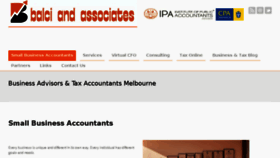 What Balciandassociates.com.au website looked like in 2016 (7 years ago)