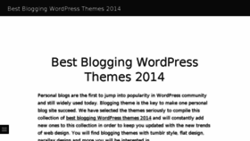What Bestblogthemes.wordpress.com website looked like in 2016 (7 years ago)