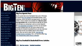 What Bigten-fans.com website looked like in 2016 (7 years ago)