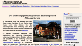 What Bauratgeber24.de website looked like in 2016 (7 years ago)