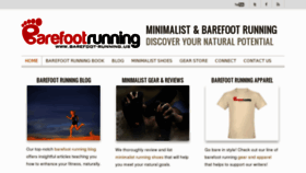 What Barefoot-running.us website looked like in 2016 (7 years ago)