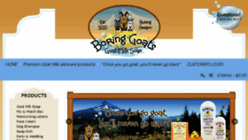 What Boringgoats.com website looked like in 2016 (7 years ago)