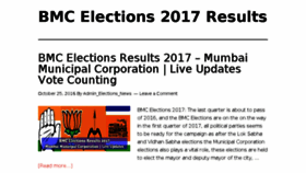 What Bmcelections.allresultsnic.in website looked like in 2016 (7 years ago)