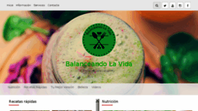What Balanceandolavida.com website looked like in 2016 (7 years ago)