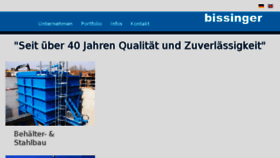 What Bissinger-gmbh.de website looked like in 2016 (7 years ago)