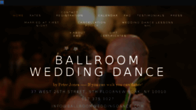 What Ballroomweddingdance.com website looked like in 2016 (7 years ago)