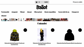 What Ballot.fi website looked like in 2016 (7 years ago)