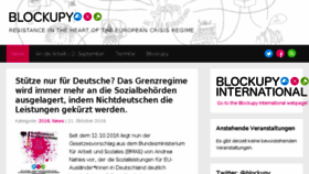 What Blockupy-frankfurt.org website looked like in 2016 (7 years ago)