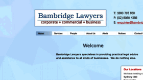 What Bambridge.com.au website looked like in 2016 (7 years ago)