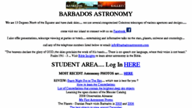 What Barbadosastronomy.com website looked like in 2016 (7 years ago)
