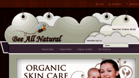 What Beeallnatural.com website looked like in 2016 (7 years ago)