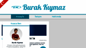 What Burakkiymaz.com website looked like in 2016 (7 years ago)