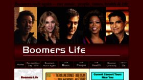 What Boomerslife.org website looked like in 2016 (7 years ago)