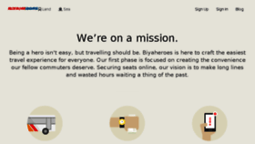 What Biyaheroes.com website looked like in 2016 (7 years ago)