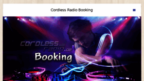 What Booking.cordless-radio.de website looked like in 2016 (7 years ago)