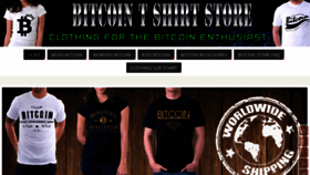 What Bitcointshirtstore.com website looked like in 2016 (7 years ago)