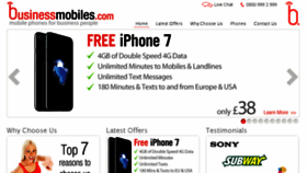 What Businessmobiles.com website looked like in 2016 (7 years ago)