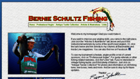 What Bernieschultzfishing.com website looked like in 2016 (7 years ago)