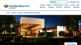 What Bettyfordcenter.org website looked like in 2016 (7 years ago)