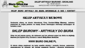 What Biuroonline.pl website looked like in 2016 (7 years ago)