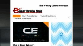 What Binaryreviewspot.com website looked like in 2016 (7 years ago)