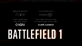 What Battlefield.com website looked like in 2016 (7 years ago)