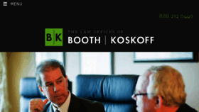 What Boothkoskoff.com website looked like in 2016 (7 years ago)