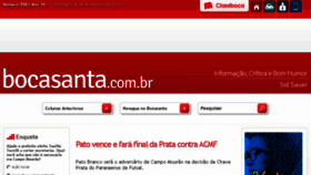 What Bocasanta.com.br website looked like in 2016 (7 years ago)