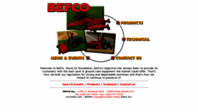 What Befco.com website looked like in 2016 (7 years ago)