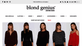 What Blondgenius.com website looked like in 2016 (7 years ago)