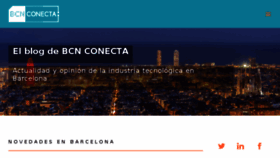 What Bcnconecta.com website looked like in 2016 (7 years ago)